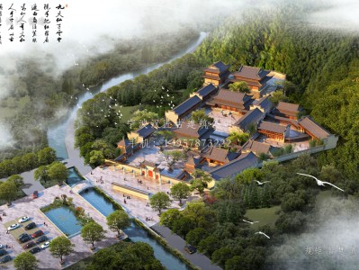 衢州资教寺总体建筑规划方案图